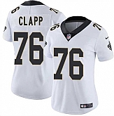 Women's New Orleans Saints #76 Will Clapp White 2025 Vapor Stitched Limited Jersey Dzhi,baseball caps,new era cap wholesale,wholesale hats